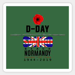 D Day Sword Beach Anniversary Magnet